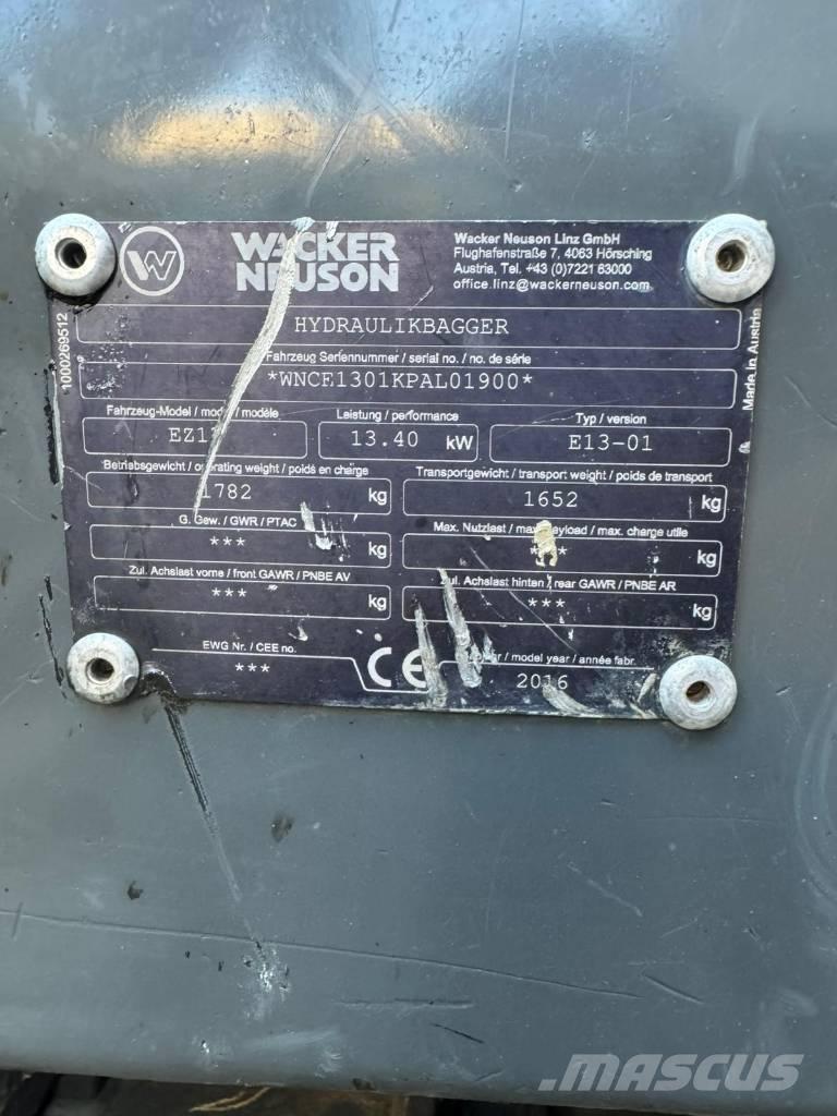 Wacker Neuson EZ 17 Miniescavadeiras