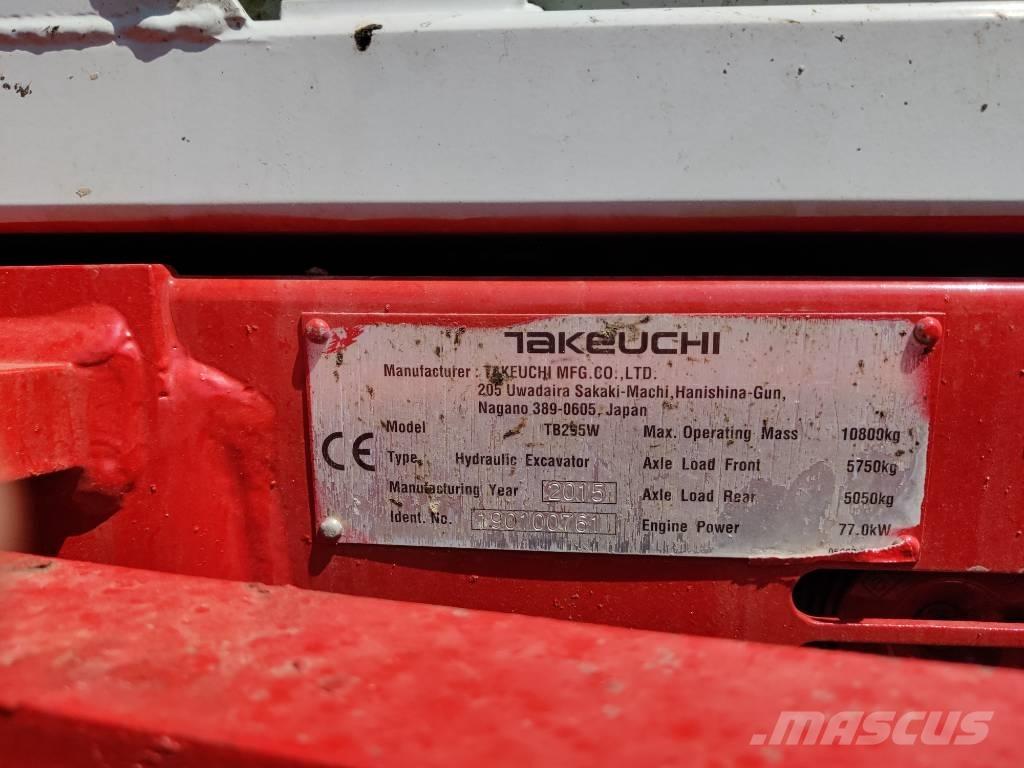 Takeuchi TB 295 W Escavadoras de rodas