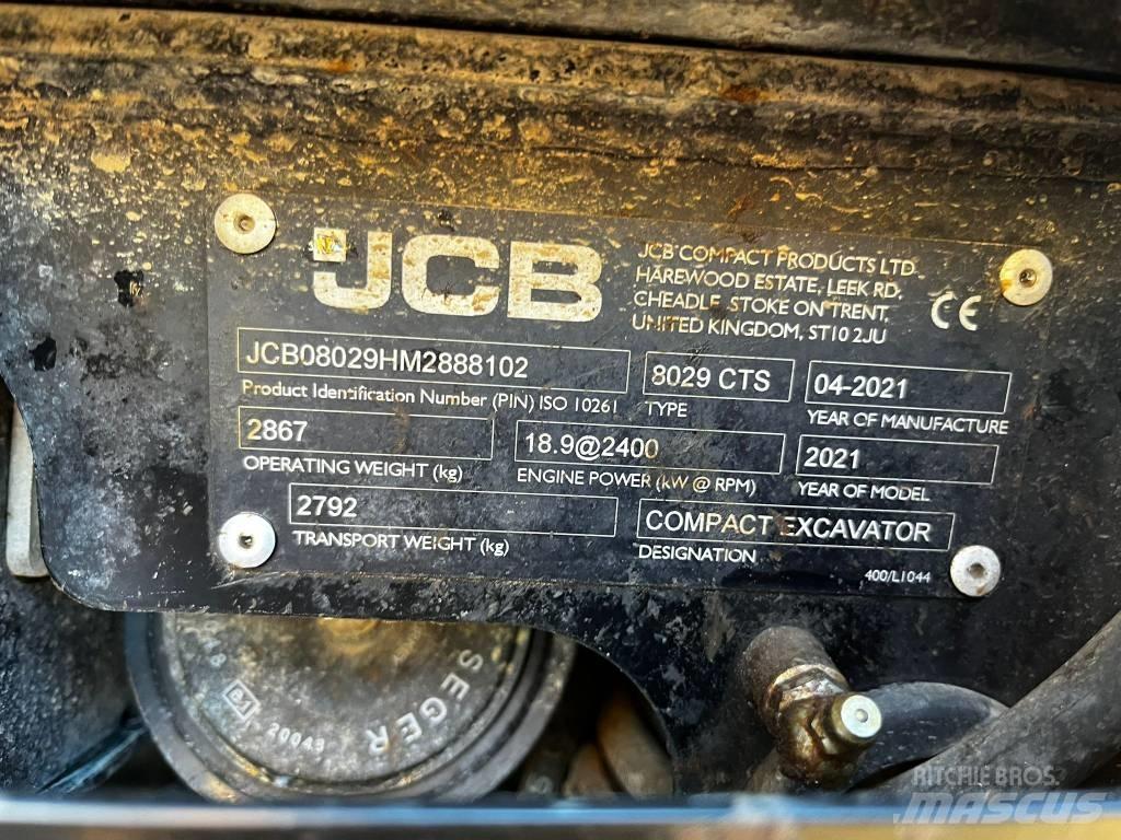 JCB 8029 CTS Miniescavadeiras