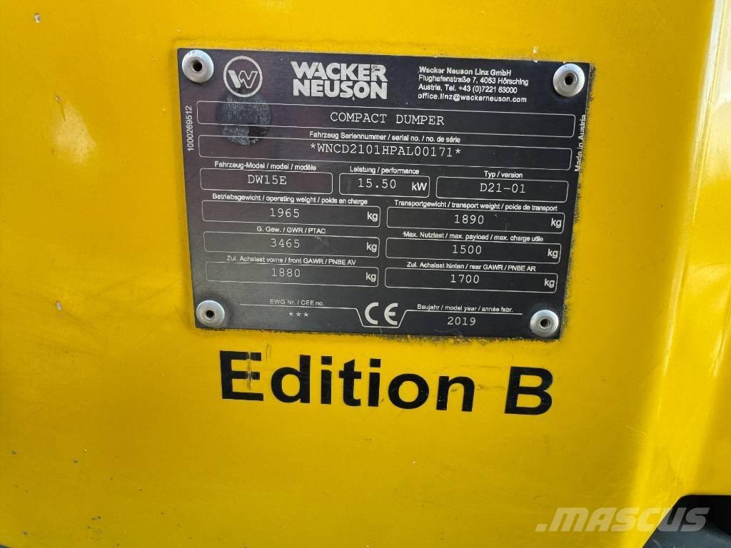 Wacker Neuson DW15e Dumpers de obras