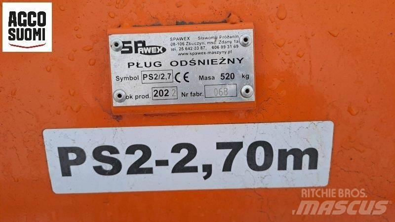 PS ALUEAURA 2-2.70 Lâminas de neve e arados