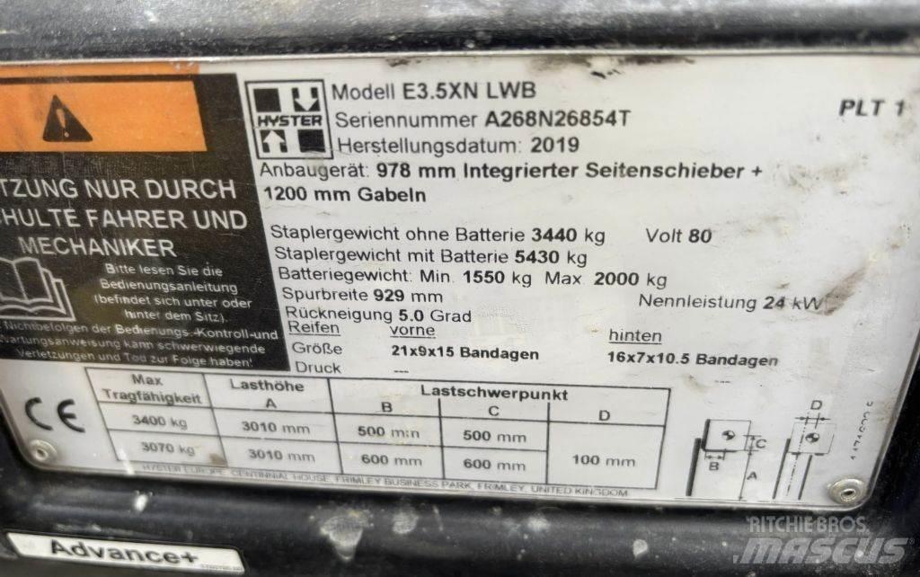 Hyster E 3.5 XN LWB Empilhadores eléctricos