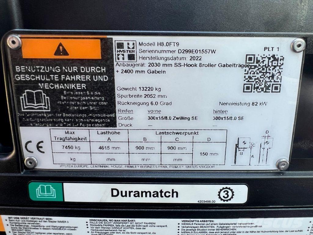 Hyster H 8.0 FT9 Empilhadores Diesel