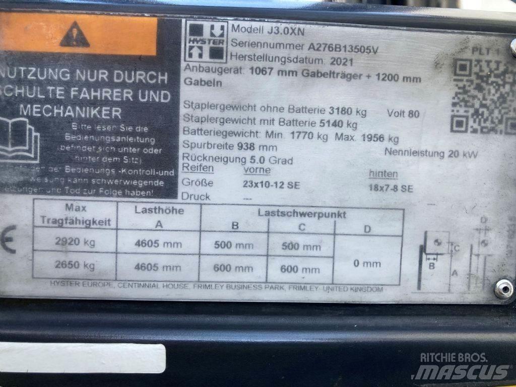 Hyster J 3.0 XN Empilhadores eléctricos