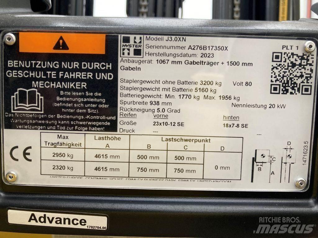 Hyster J 3.0 XN Empilhadores eléctricos