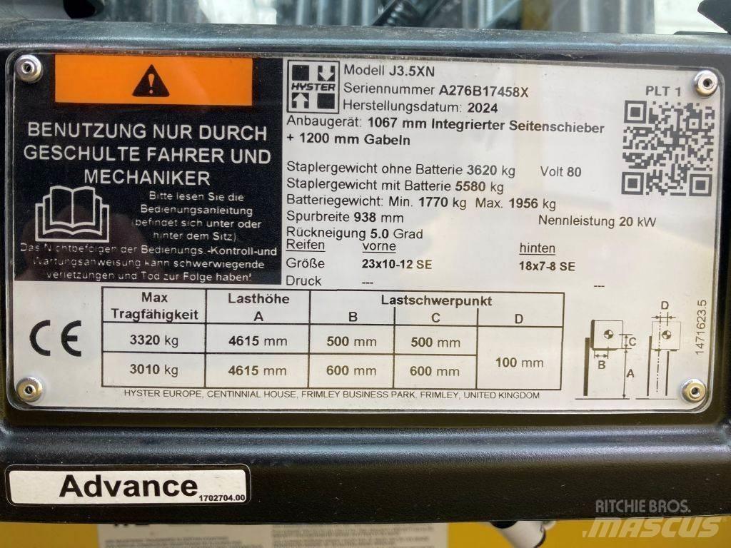 Hyster J 3.5 XN Empilhadores eléctricos