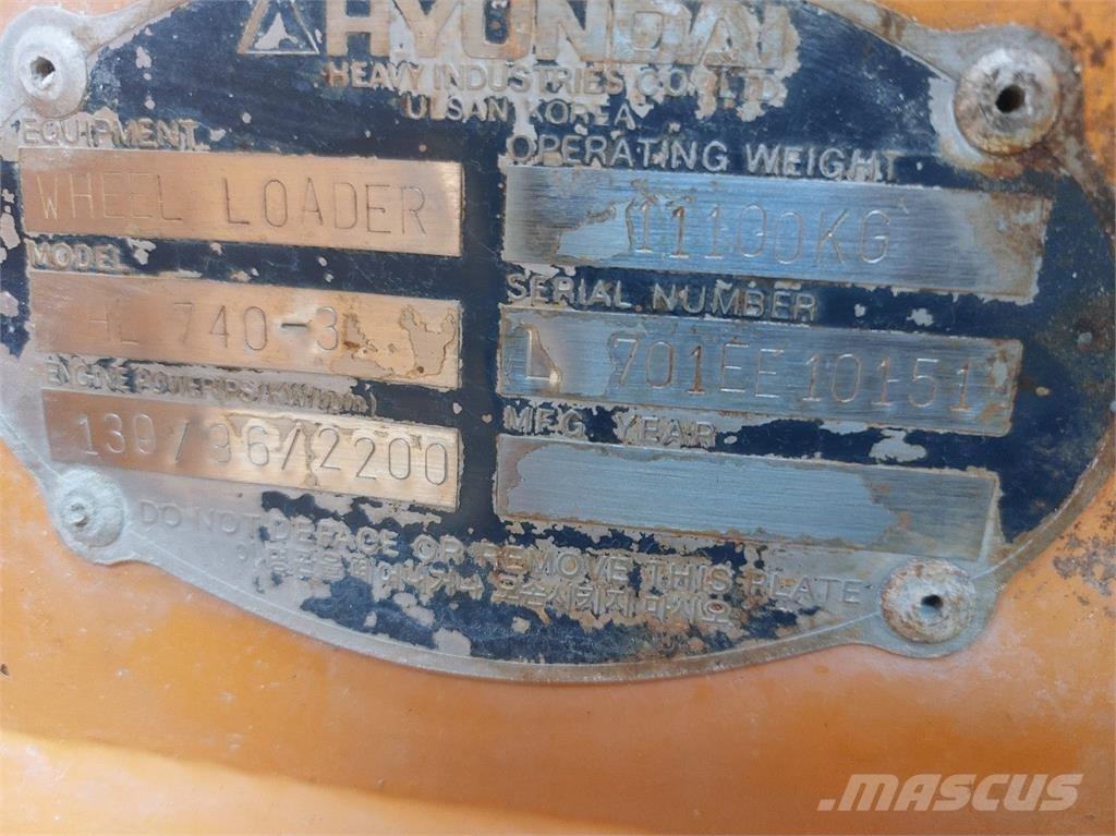 Hyundai HL740-3 Carregadeiras de rodas