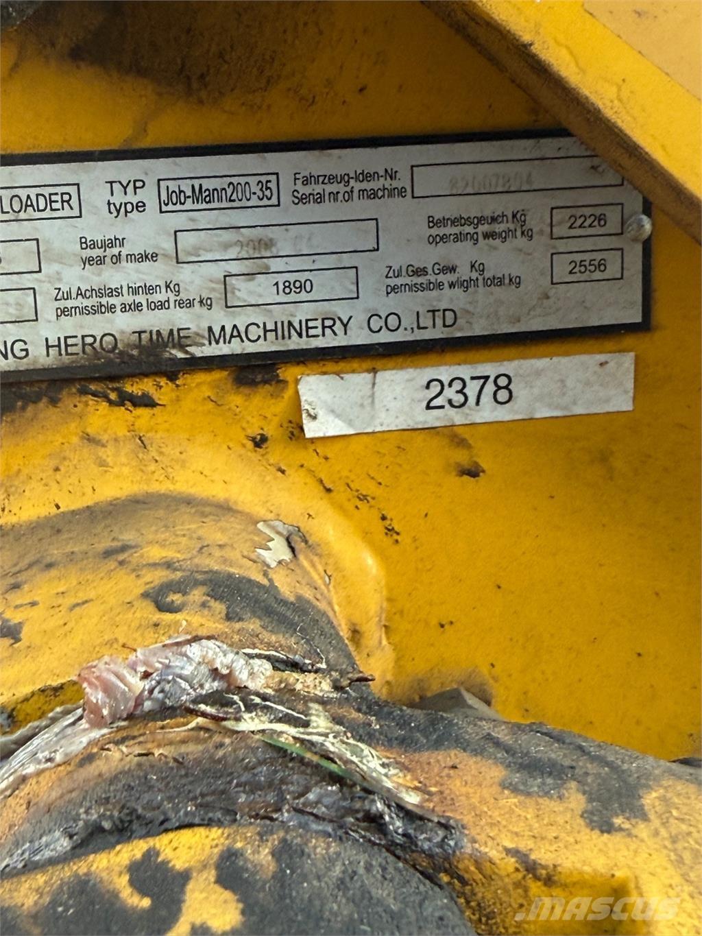 Job-Mann 200-35 Mini carregadoras