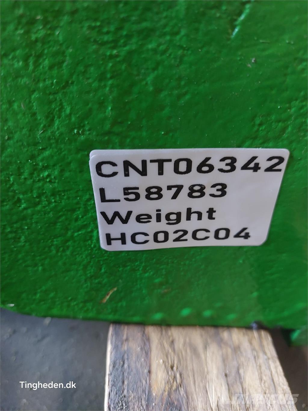 John Deere 1850 Pesos Frontais