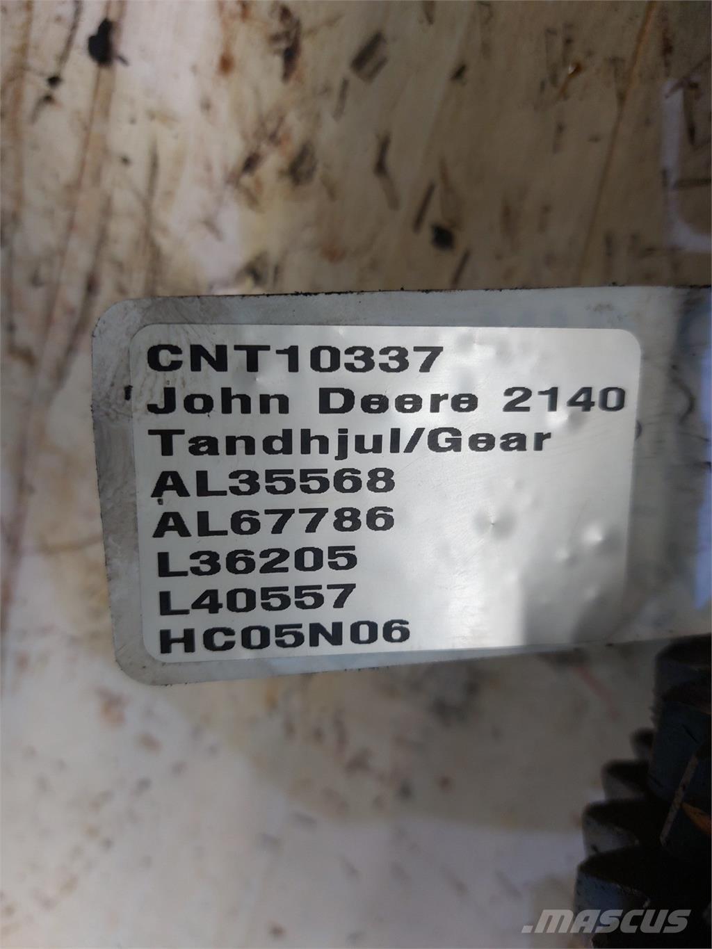 John Deere 2140 Transmissăo