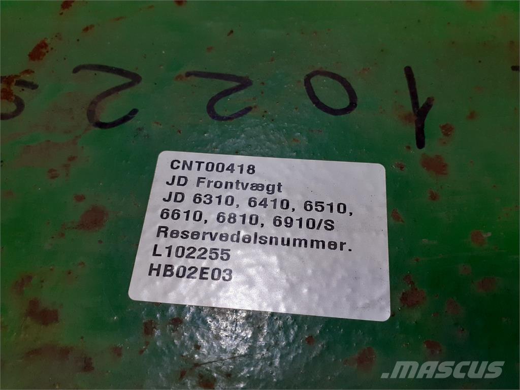 John Deere 6410 Pesos Frontais