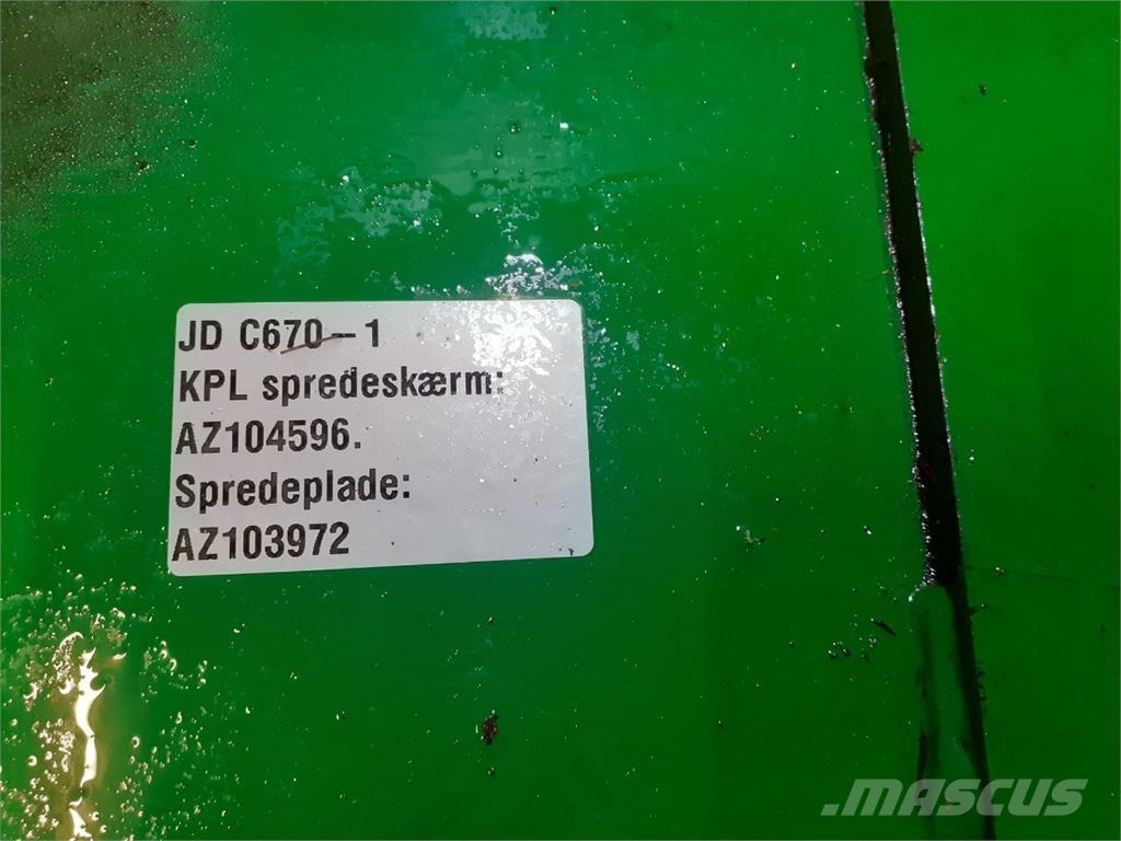 John Deere C670 Acessórios de ceifeiras debulhadoras