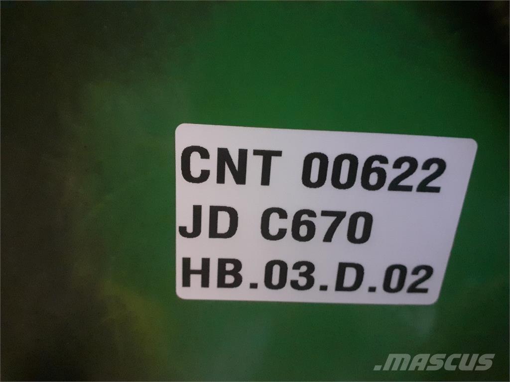 John Deere C670 Acessórios de ceifeiras debulhadoras