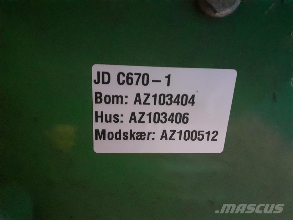 John Deere C670 Acessórios de ceifeiras debulhadoras
