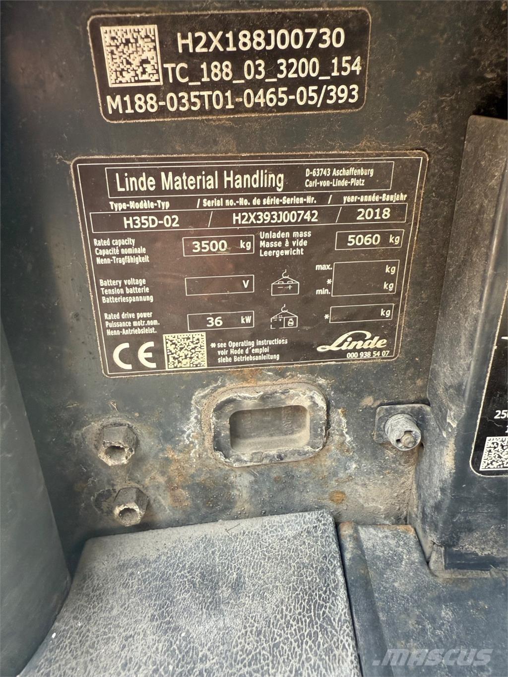 Linde H35D Empilhadores Diesel