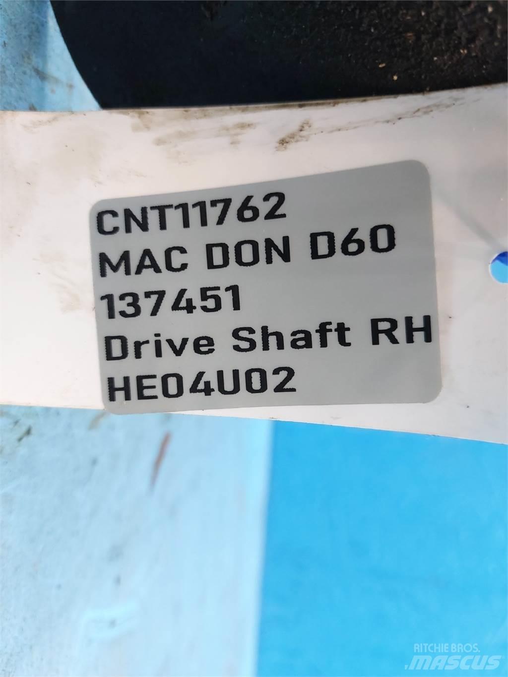 MacDon D60 Acessórios de ceifeiras debulhadoras