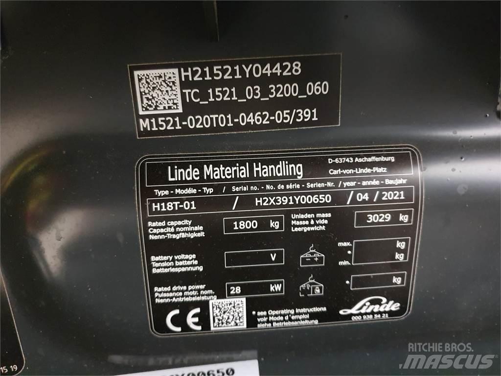 Linde H18T Empilhadores a gás
