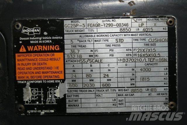 Doosan GC25P-5 Empilhadores - Outros