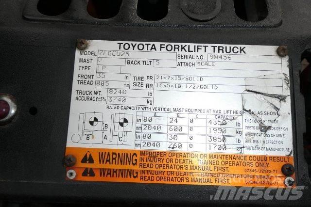 Toyota 7FGCU25 Empilhadores - Outros