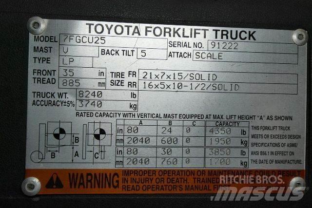Toyota 7FGCU25 Empilhadores - Outros