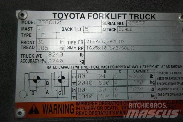 Toyota 7FGCU25 Empilhadores - Outros