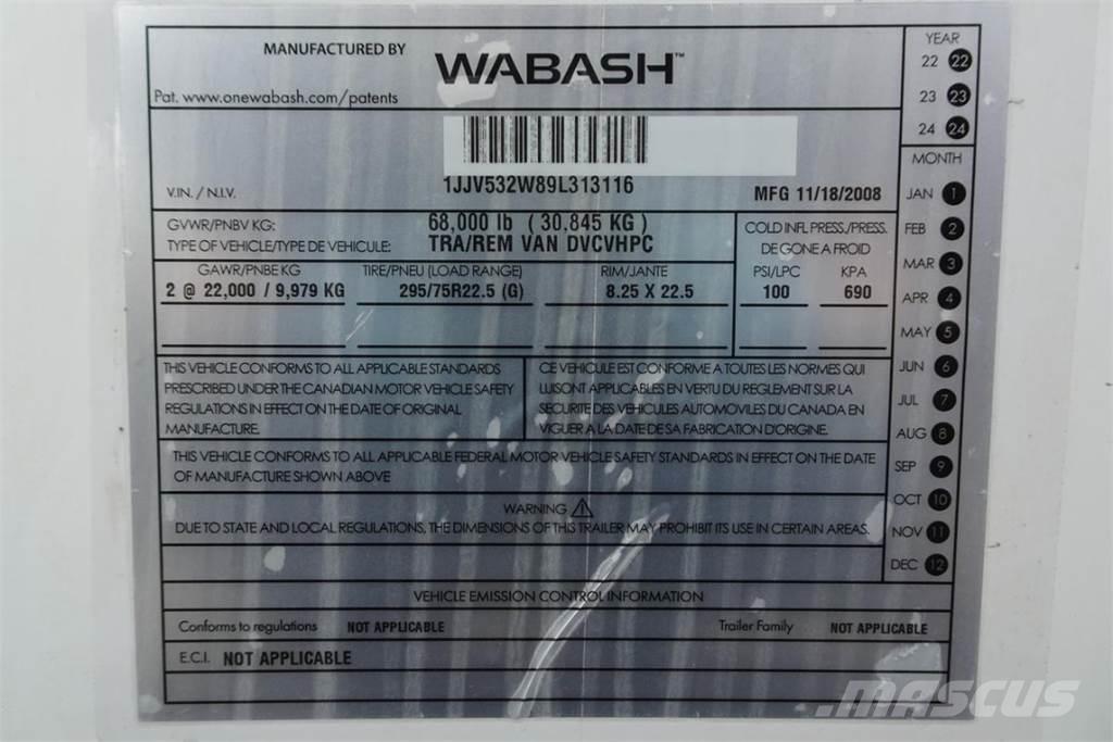 Wabash DVCVHPC Reboques de caixa fechada
