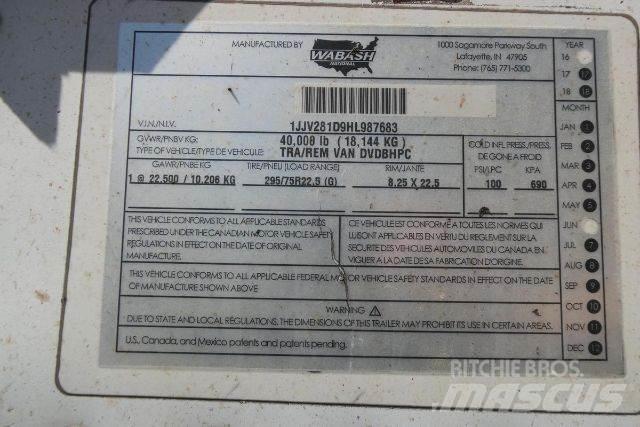 Wabash DVDBHPC Reboques de caixa fechada