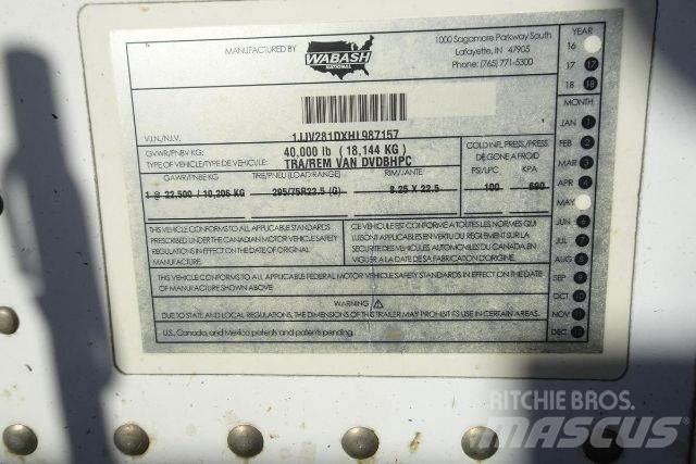Wabash DVDBHPC Reboques de caixa fechada