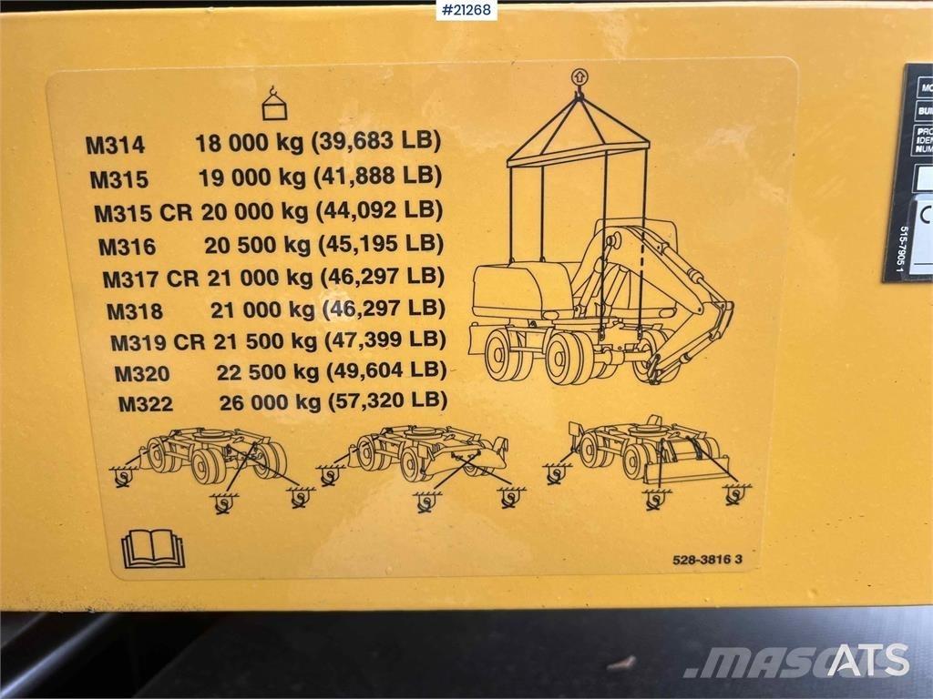 CAT M315 Escavadoras de rodas