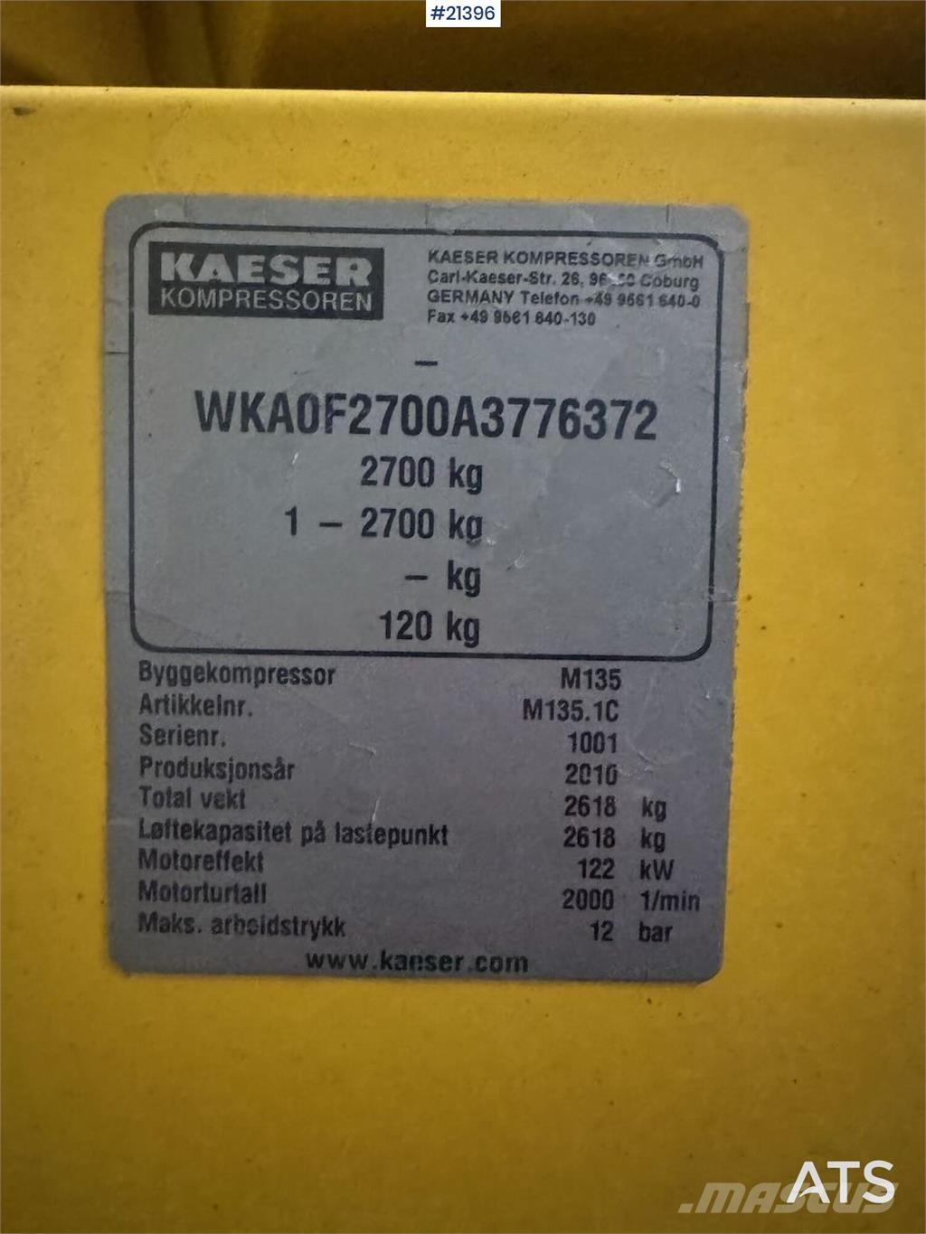Kaeser M135 Compressores