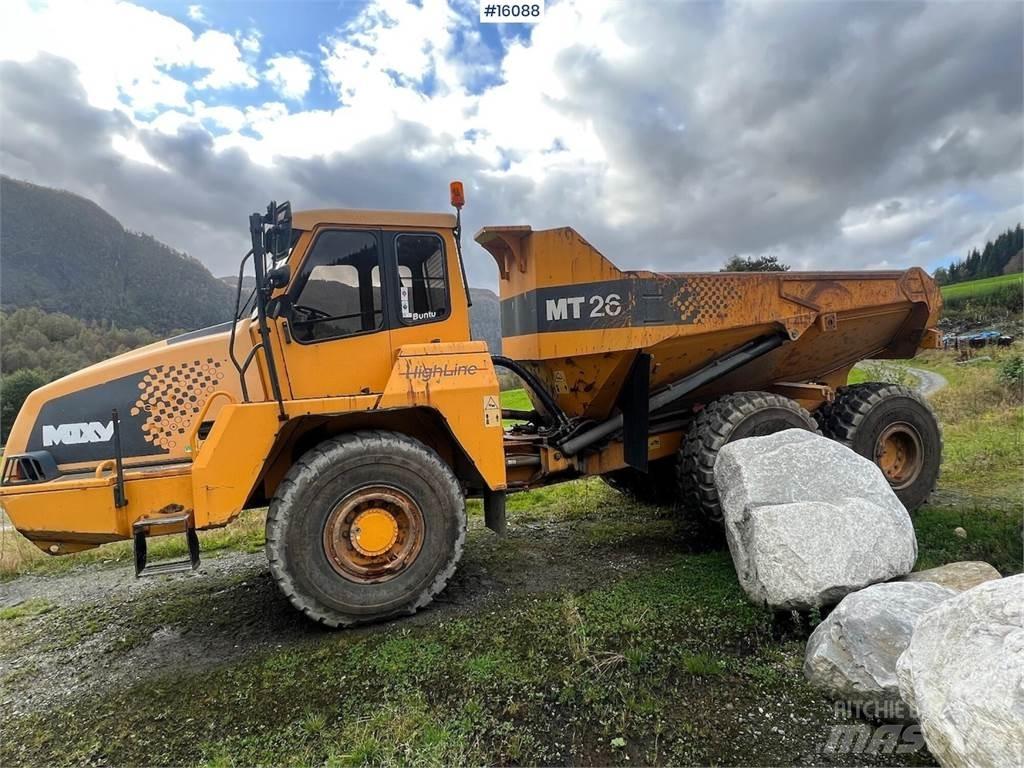 Moxy MT26 dumper. Dumpers de obras