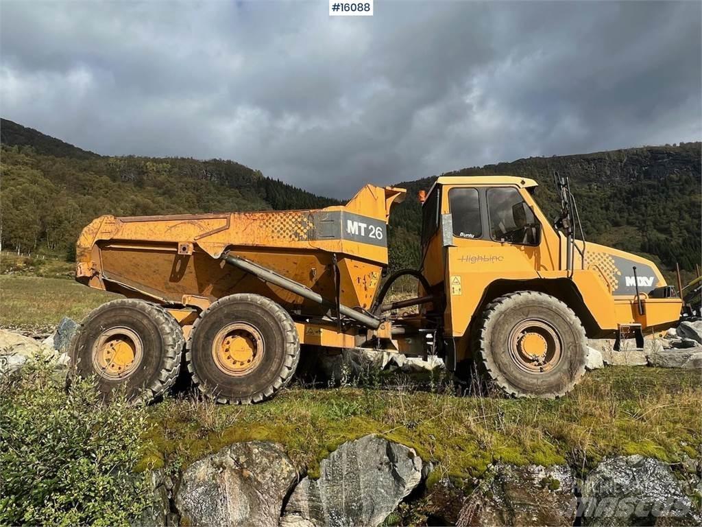 Moxy MT26 dumper. Dumpers de obras