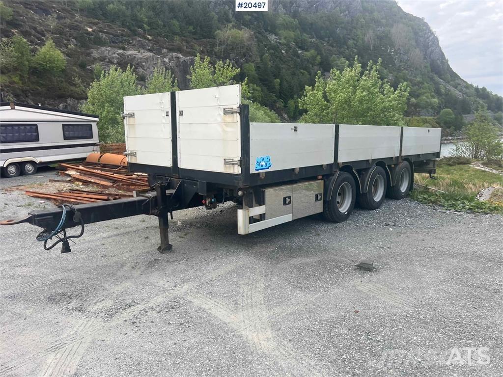  Nor-Slep 3 Akslet Reboques estrado/caixa aberta