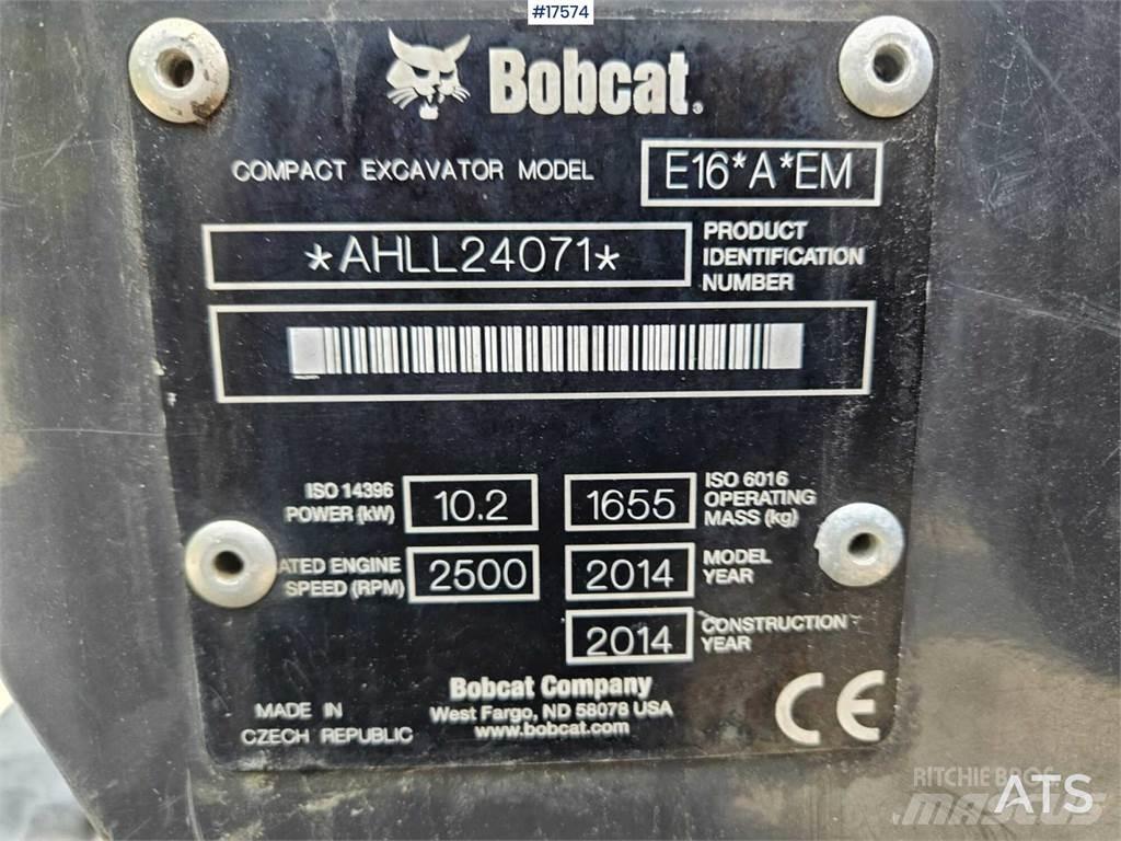 Bobcat E16 Miniescavadeiras