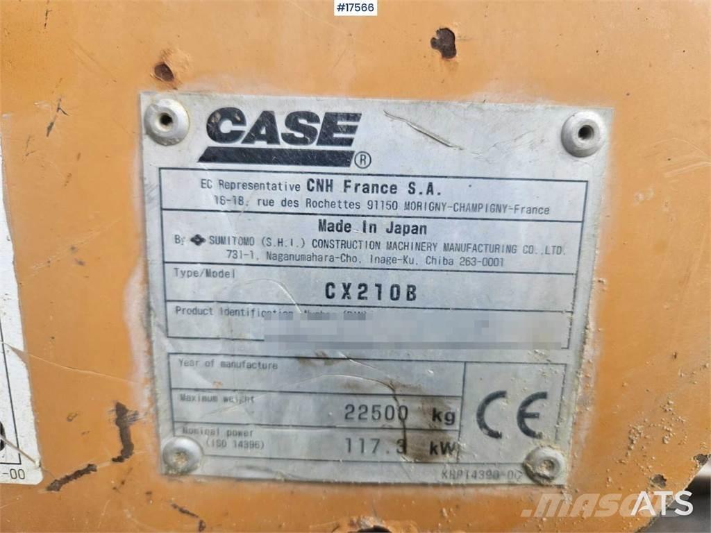 CASE CX210B Escavadeiras de esteiras