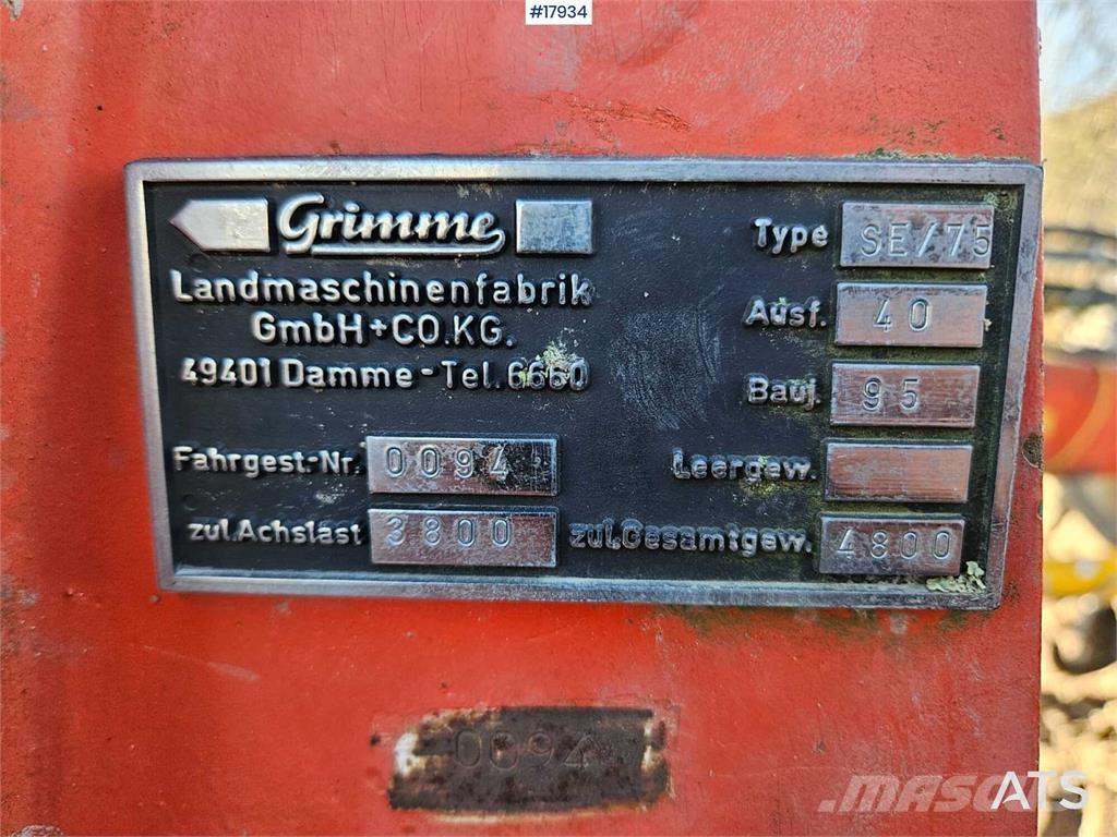 Grimme SE / 75 Ceifeiras debulhadoras