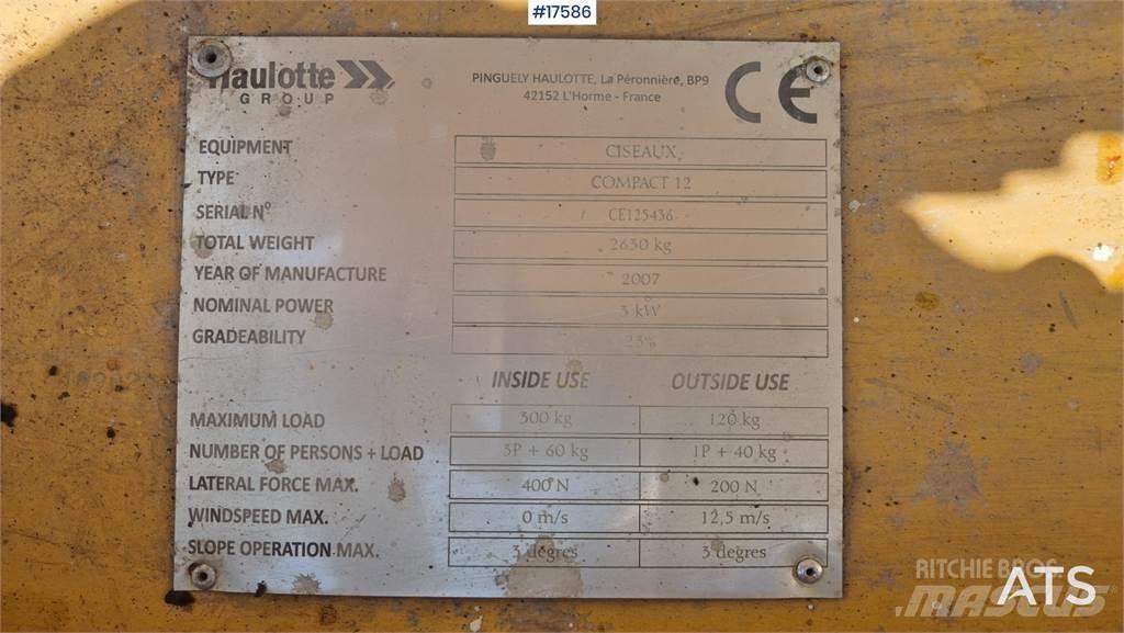 Haulotte Compact 12 Elevadores de tesoura