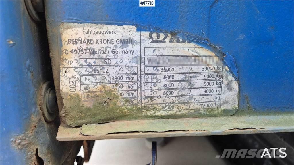 Krone SD Semi Reboques Cortinas Laterais