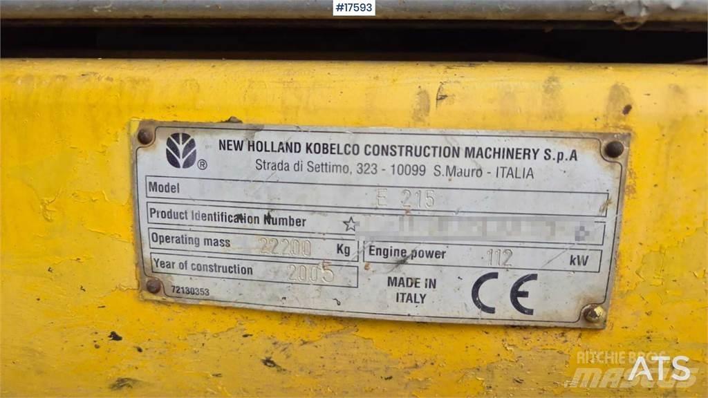 New Holland E215 Escavadeiras de esteiras