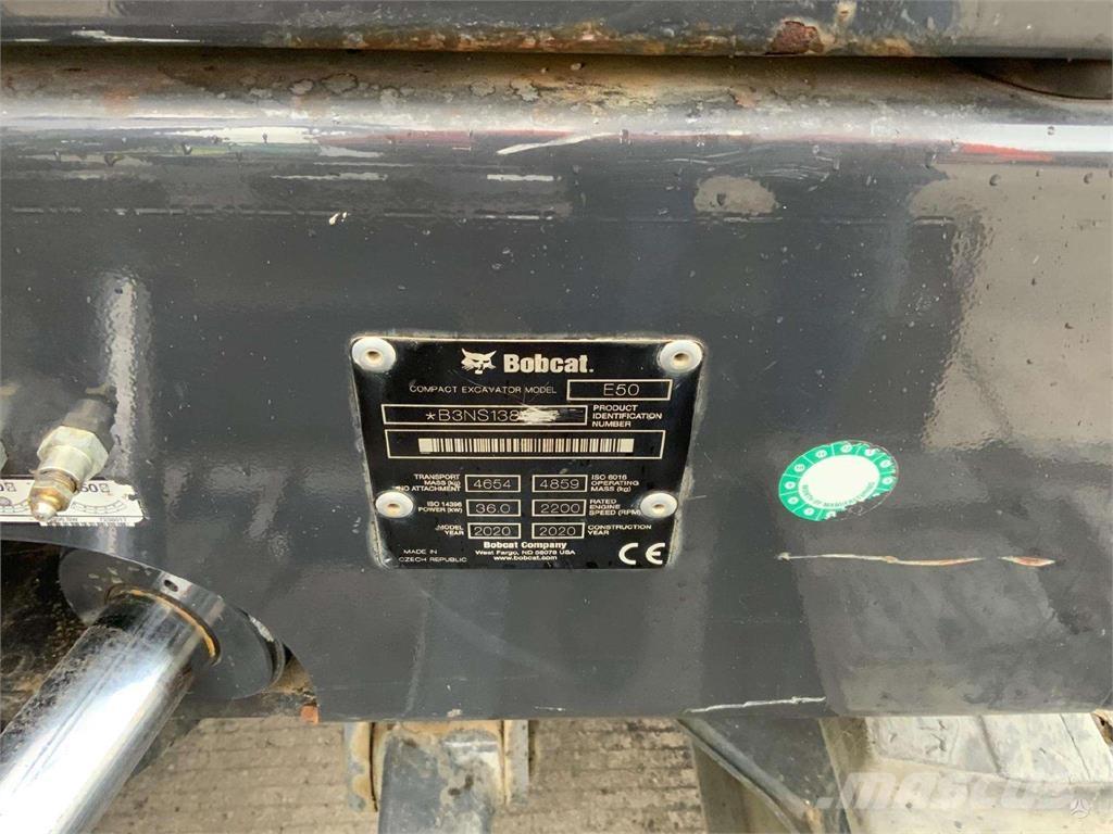 Bobcat E50 Escavadeiras de esteiras