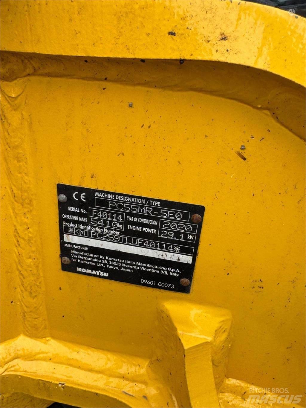 Komatsu PC55MR-5 Escavadeiras de esteiras