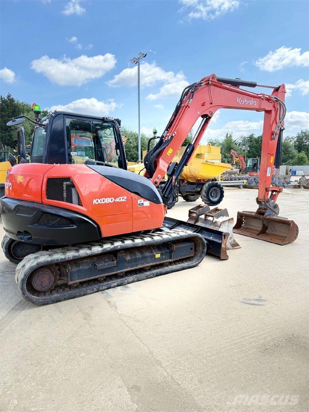Kubota KX080-4 Escavadeiras de esteiras