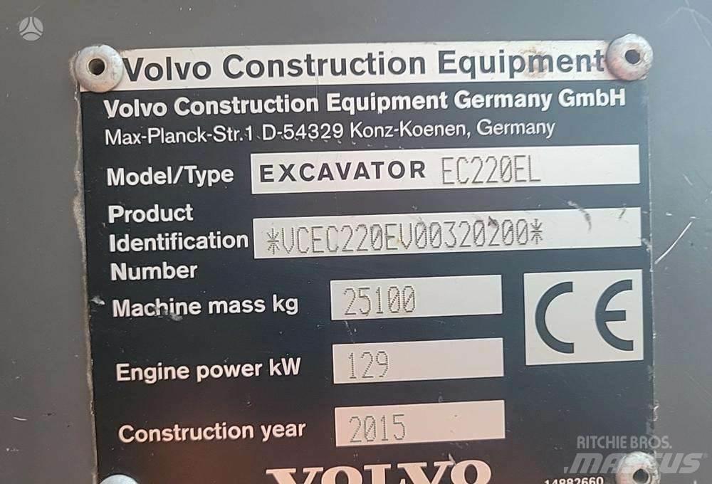 Volvo EC220E Escavadeiras de esteiras