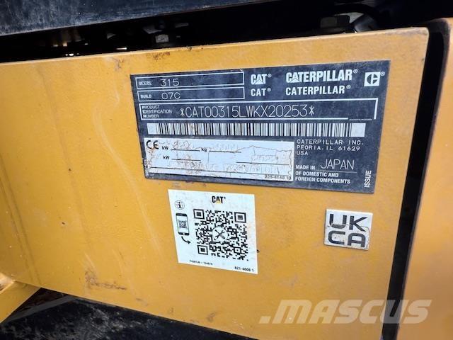 CAT 315 Escavadeiras de esteiras