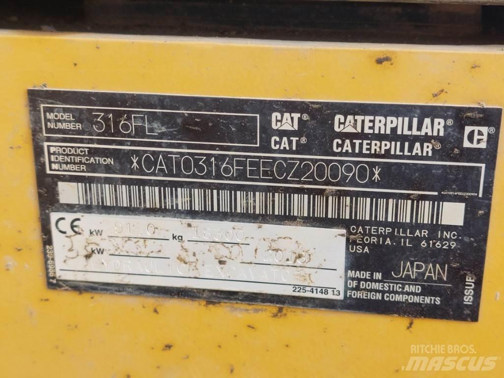 CAT 316FL Escavadeiras de esteiras