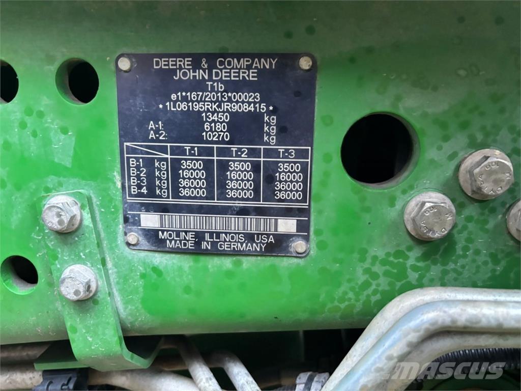 John Deere 6195R Tratores Agrícolas usados