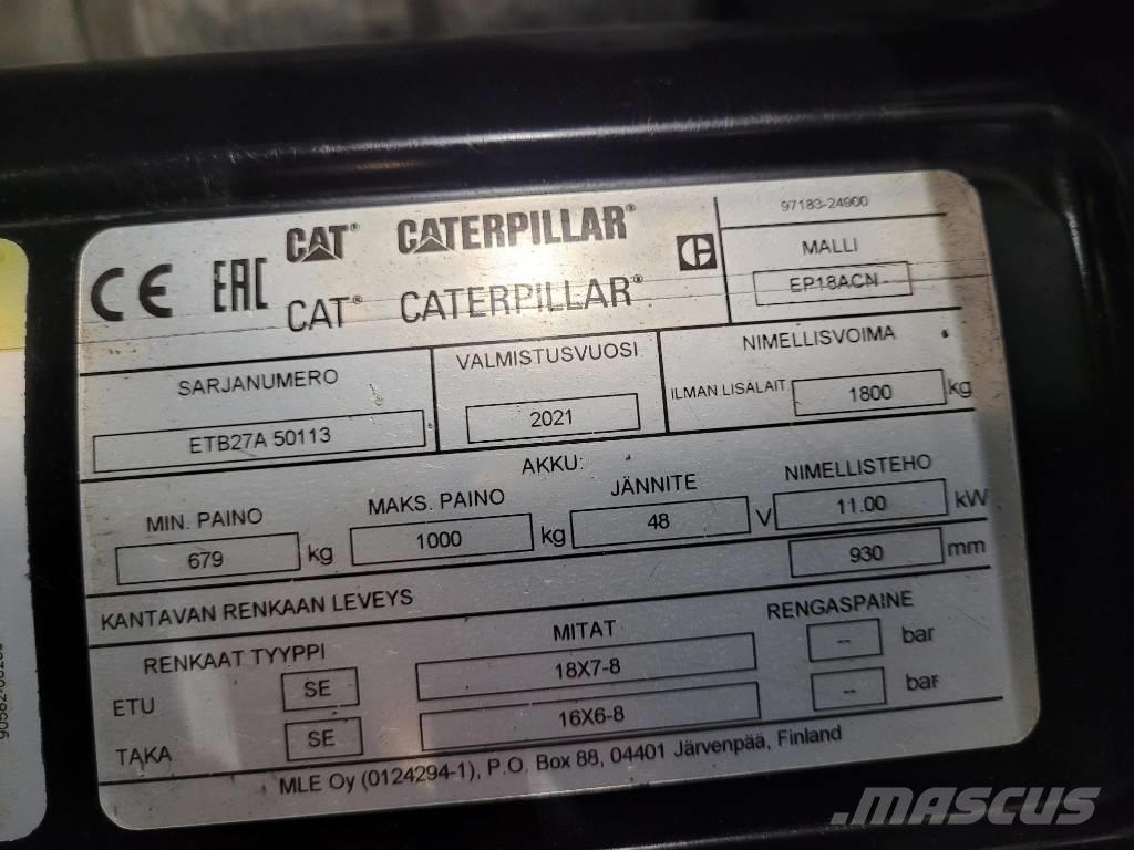 CAT EP18 ACN Empilhadores eléctricos