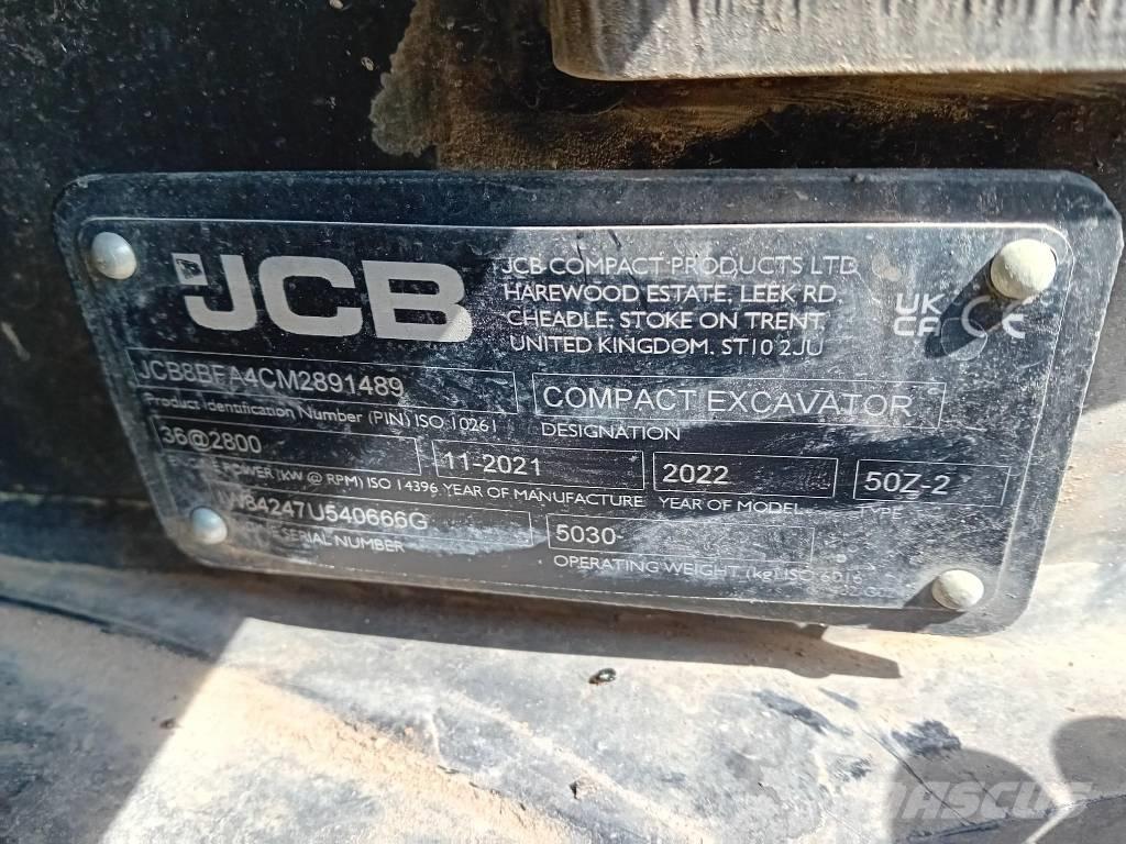 JCB 50 Z-2 Miniescavadeiras