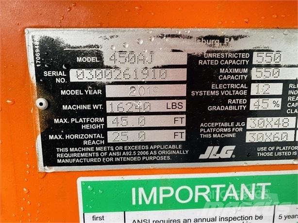 JLG 450 A Elevadores braços articulados