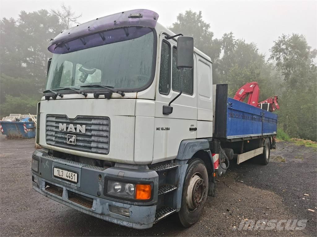MAN ME 18.285 + HR Camiões estrado/caixa aberta